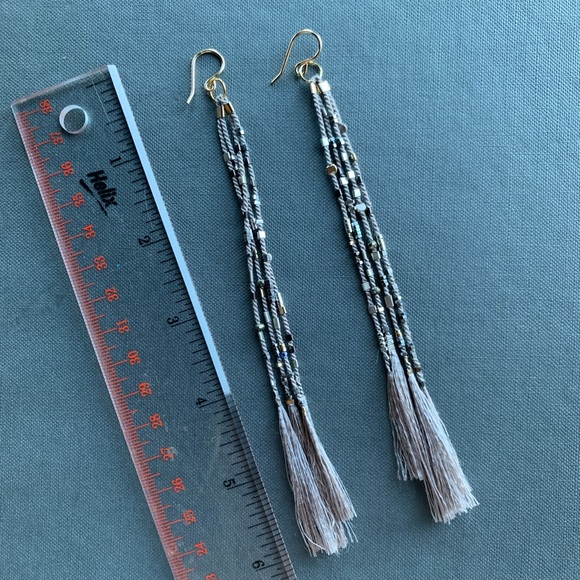 Handmade Silk Earrings - Picture 5 of 6